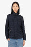 Moncler Navy Nylon Zip-up Jacket Size 1 Mens