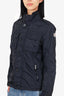 Moncler Navy Nylon Zip-up Jacket Size 1 Mens