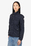 Moncler Navy Nylon Zip-up Jacket Size 1 Mens