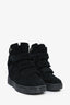 Isabel Marant Black Suede Hidden Wedge 'IM3' Sneakers Size 5.5