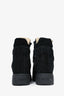 Isabel Marant Black Suede Hidden Wedge 'IM3' Sneakers Size 5.5