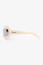 Prada Grey Translucent Reflective Shield Style Sunglasses