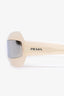 Prada Grey Translucent Reflective Shield Style Sunglasses