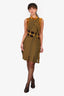 3.1 Phillip Lim Yellow/Purple Patterned Knit Sleeveless Dress Size XS