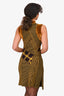 3.1 Phillip Lim Yellow/Purple Patterned Knit Sleeveless Dress Size XS