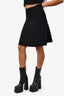 Sandro Black Ruffle Detailed Skirt Est. Size S