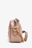 Gucci Taupe Leather Chevron Quilted Mini Camera Bag