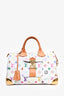 Louis Vuitton White Multicolour Speedy Top Handle