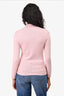 LOBA Pink Mockneck Cut-Out Detail Top Size M