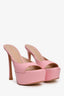 Stuart Weitzman Pink Leather Platform Heels Size 7.5