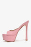 Stuart Weitzman Pink Leather Platform Heels Size 7.5