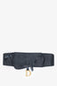 Christian Dior Black Leather Saddle Belt