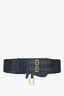 Christian Dior Black Leather Saddle Belt