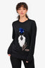 Fendi Black 'Karl Lovers' Sweater Size 44