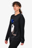 Fendi Black 'Karl Lovers' Sweater Size 44