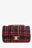 Pre-Loved Chanel™ 2022 Red Tweed Mini Rectangle Flap Bag