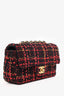 Pre-Loved Chanel™ 2022 Red Tweed Mini Rectangle Flap Bag