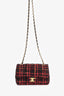 Pre-Loved Chanel™ 2022 Red Tweed Mini Rectangle Flap Bag