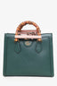 Gucci Green Leather 'Diana' Small Tote Bag