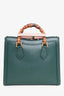 Gucci Green Leather 'Diana' Small Tote Bag