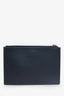 Gucci Black Leather 'Life is Gucci' Flat Pouch