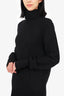 Ann Demeulemester Black Wool Turtle Neck Knit Sweater Size S Mens