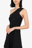 Herve Leger Black One-Shoulder Badage Dress Size M