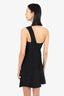 Herve Leger Black One-Shoulder Badage Dress Size M