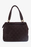 Pre-Loved Chanel™ 1997-99 Brown Suede Quilted Mini Tote