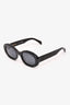 Celine Black Triomphe Oval Sunglasses