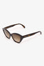 Alexander McQueen Tortoise Cat Eye Sunglasses