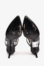 Gucci Black Leather T-Strap Horsebit Cuff Heels Size 39 (As Is)