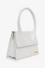 Jacquemus White Leather Les Classiques 'Le grand Chiquito' Bag