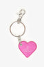 Vivienne Westwood Pink Leather Heart Key Chain