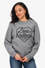 Louis Vuitton Grey Heart Logo Sweatshirt Size S Mens