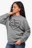 Louis Vuitton Grey Heart Logo Sweatshirt Size S Mens