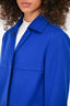 Akris Punto Cobalt Blue Wool Jacket Size 10