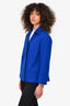 Akris Punto Cobalt Blue Wool Jacket Size 10