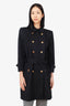 Givenchy Navy Blue Twill Trench Coat Size 42