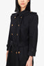 Givenchy Navy Blue Twill Trench Coat Size 42