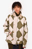 Sacai Beige/Green Patterned Jacket Size 2