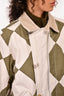 Sacai Beige/Green Patterned Jacket Size 2