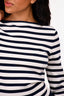 L'Academie Navy/White Striped Top Size M