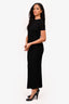 L'Academie Black Sheer Maxi Dress Size S