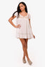 Frankies White Lace Detailed Babydoll Dress Size M