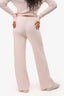 L'Academie Baby Pink Ribbed Wide Leg Pants Size M