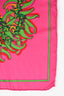 Hermès Pink/Blue/Green Silk 'Aux Pays Des Epices' Carre 140 (As Is)