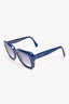 Celine Blue Acrylic Square Framed Sunglasses