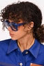 Celine Blue Acrylic Square Framed Sunglasses