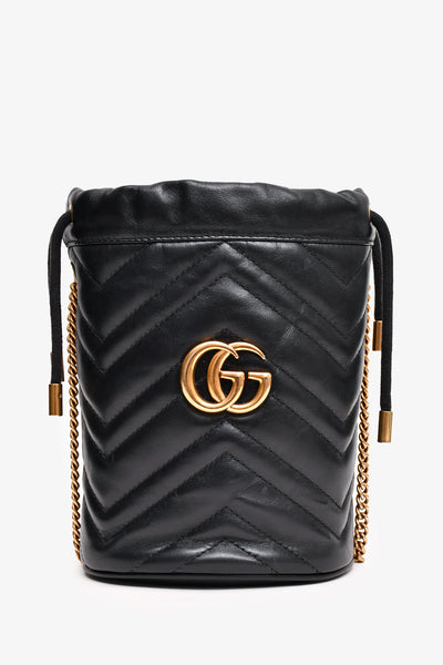 Gucci Marmont Drawstring Mini Bucket Bag